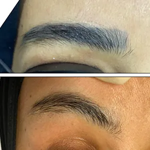 before and after eyebrow