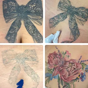 stages of faded tattoos